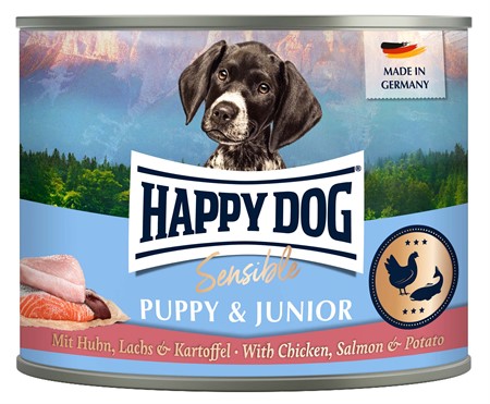 HappyDog konserv, Puppy lax 200 g